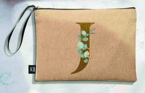 Tote bag letter j - wedding gifts